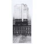 Jean Duncan, RUA - THE CITY HOSPITAL - Limited Edition Black & White Etching (2/30) - 16.5 x 7.5