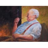 Noel Shaw - CONTENTMENT - Oil on Board - 12 x 16 inches - Signed