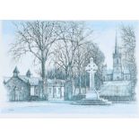 James Dunlop - CHURCH - 12 x 17.5 inches - Limited Edition Coloured Print (246//250) - Signed