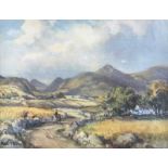 Frank McKelvey, RHA RUA - STROLL ALONG THE PATH - Coloured Print - 11 x 14 inches - Unsigned