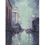 Colin H. Davidson - HARLAND & WOLFF GATE NUMBER FOUR - Oil on Canvas - 16 x 12 inches - Signed