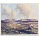 James Humbert Craig, RHA RUA - LOUGH ANURE, COUNTY DONEGAL - Coloured Print - 17 x 20 inches -