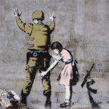 Banksy - THE SEARCH - Coloured Print - 10.5 x 10.5 inches - Unsigned