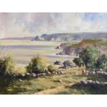 George K. Gillespie - ABOVE CUSHENDUN, COUNTY ANTRIM - Oil on Canvas - 20 x 26 inches - Signed