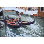 Steve Browning - VENICE - Oil on Board - 10 x 14 inches - Signed