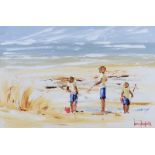 Louise Mansfield - THE FISHERMEN - Oil on Board - 20 x 29 inches - Signed