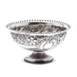 VICTORIAN STERLING SILVER ROSE BOWL