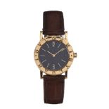 BULGARI 18CT GOLD-CASED UNISEX WRIST WATCH