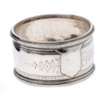 VICTORIAN STERLING SILVER NAPKIN RING