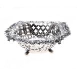 VICTORIAN STERLING SILVER OPENWORK DISH