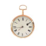 14CT GOLD GENT'S OPEN-FACED POCKET WATCH