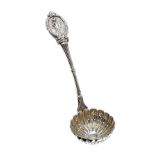 SILVER-PLATED SUGAR CASTER SPOON