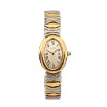 CARTIER 'BAIGNOIRE' 18CT GOLD AND STAINLESS STEEL WATCH