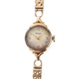 9CT GOLD LADY'S WRIST WATCH MARKED JOHN H. LUNN, BELFAST