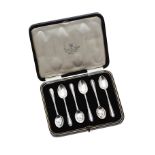 BOXED SET OF SIX SHARMAN D. NEILL STERLING SILVER TEASPOONS