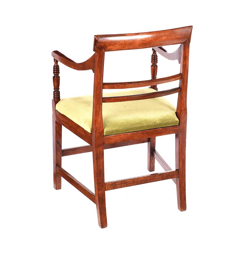 GEORGIAN MAHOGANY ARMCHAIR - Image 7 of 7