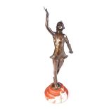 DECO STYLE BRONZE FIGURE