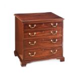 GEORGIAN MAHOGANY CHEST OF DRAWERS