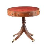 ANTIQUE DRUM TABLE