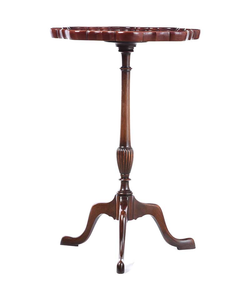 MAHOGANY WINE TABLE - Image 4 of 5