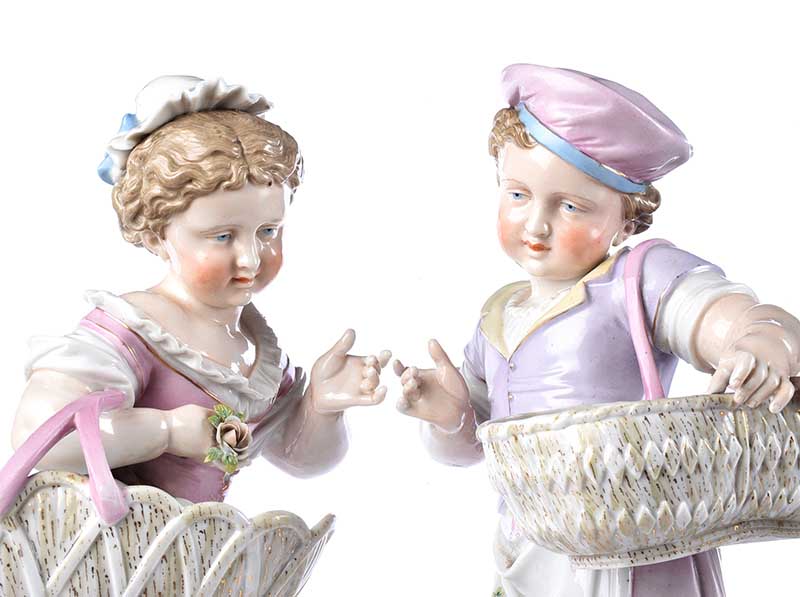 PAIR OF NINETEENTH CENTURY GERMAN FIGURES - Image 4 of 7