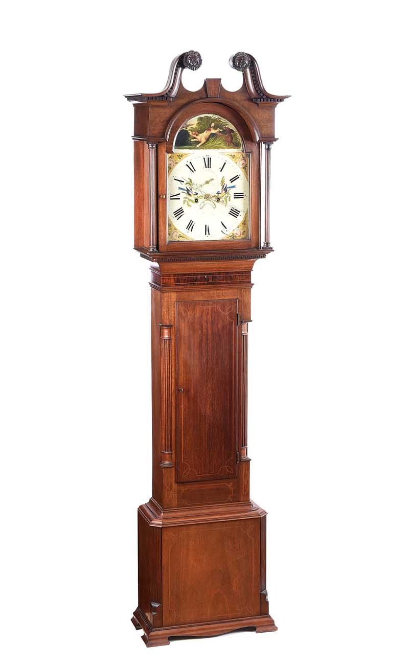 MAHOGANY LONGCASE CLOCK