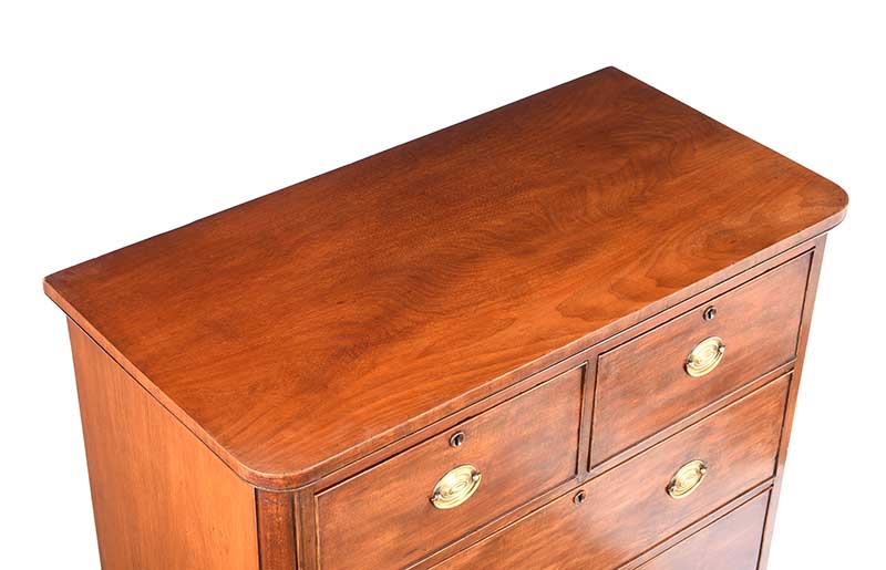 VICTORIAN MAHOGANY CHEST OF DRAWERS - Image 4 of 5