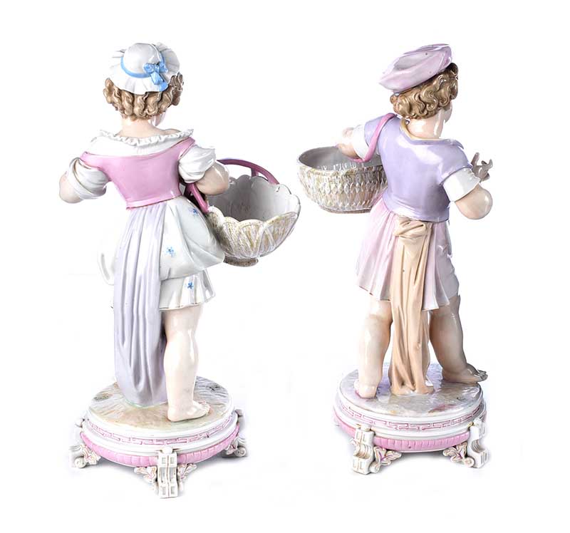 PAIR OF NINETEENTH CENTURY GERMAN FIGURES - Image 5 of 7