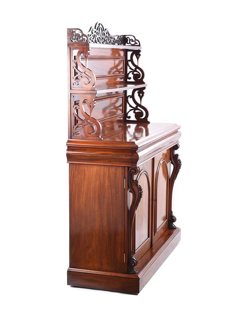 VICTORIAN MAHOGANY SIDEBOARD - Image 6 of 9