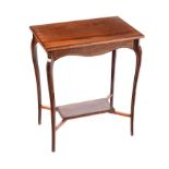 EDWARDIAN ROSEWOOD LAMP TABLE