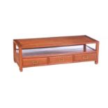CHINESE STYLE CHERRY WOOD COFFEE TABLE
