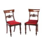 PAIR OF REGENCY SIDE CHAIRS