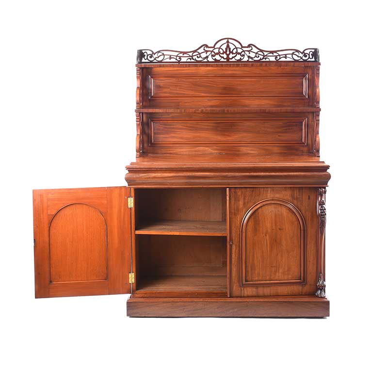 VICTORIAN MAHOGANY SIDEBOARD - Image 4 of 9