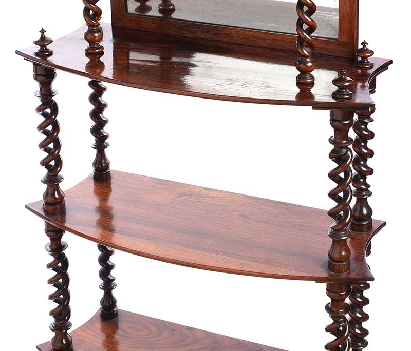 VICTORIAN ROSEWOOD WHATNOT - Image 5 of 5