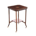 EDWARDIAN INLAID LAMP TABLE