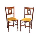 PAIR OF EDWARDIAN OCCASIONAL CHAIRS