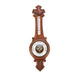 VICTORIAN OAK BAROMETER