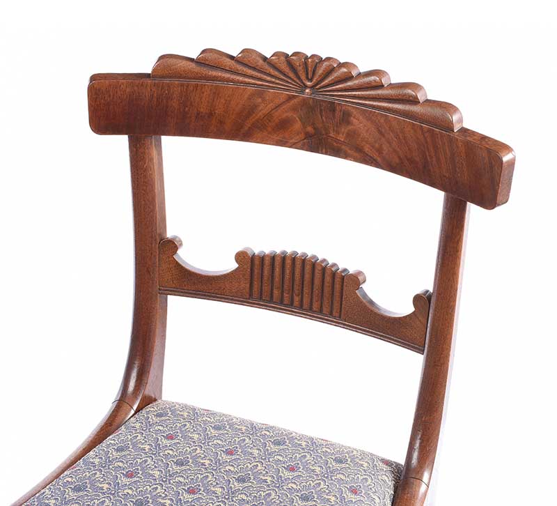 PAIR OF REGENCY MAHOGANY SIDE CHAIRS - Image 3 of 4