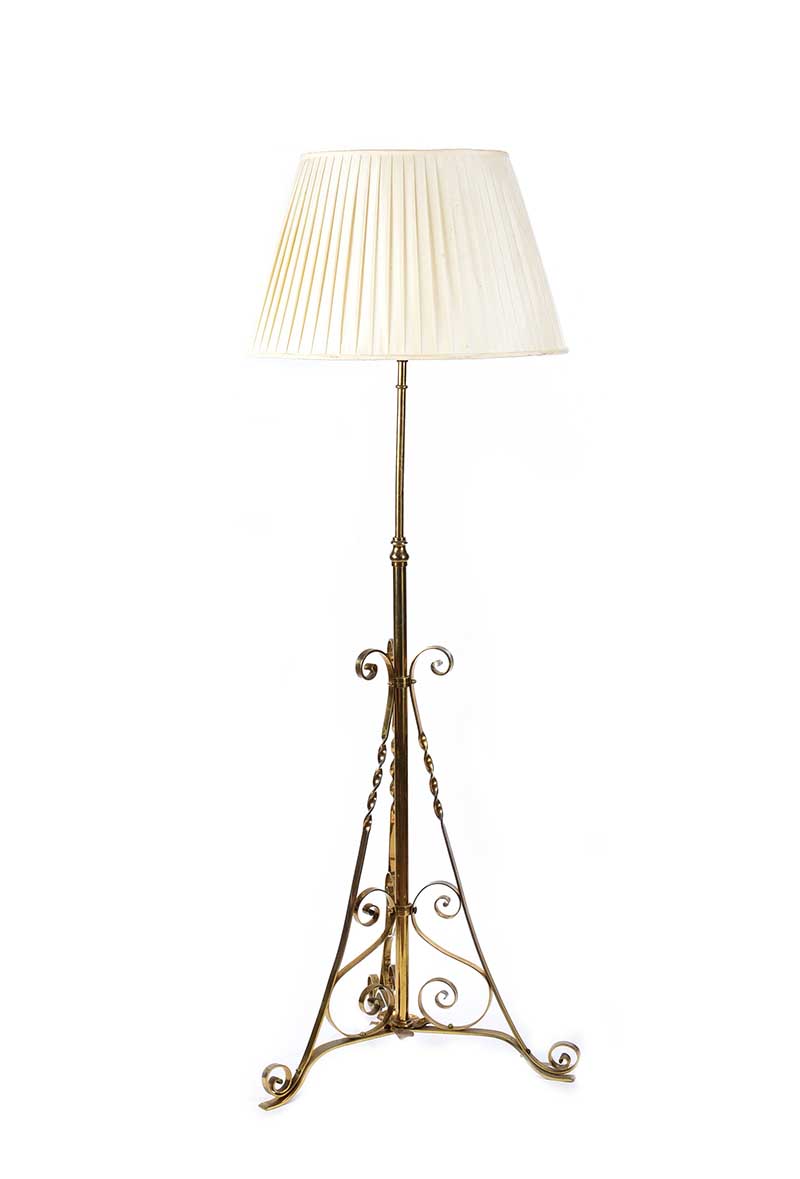 VICTORIAN BRASS STANDARD LAMP