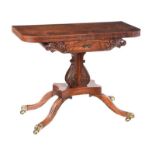 REGENCY ROSEWOOD TURN OVER LEAF TEA TABLE