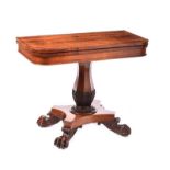 WILLIAM IV TURN OVER LEAF TEA TABLE