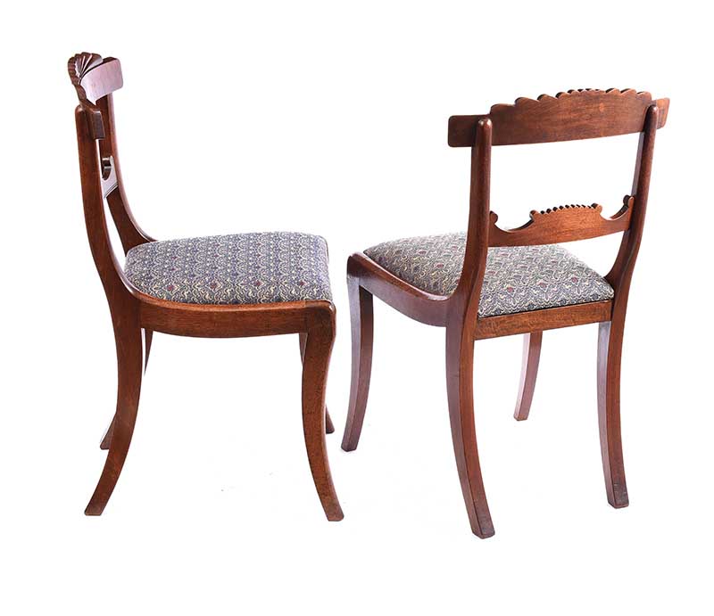 PAIR OF REGENCY MAHOGANY SIDE CHAIRS - Image 4 of 4