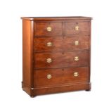 VICTORIAN MAHOGANY CHEST OF DRAWERS