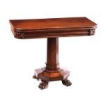 WILLIAM IV TURN OVER LEAF TEA TABLE