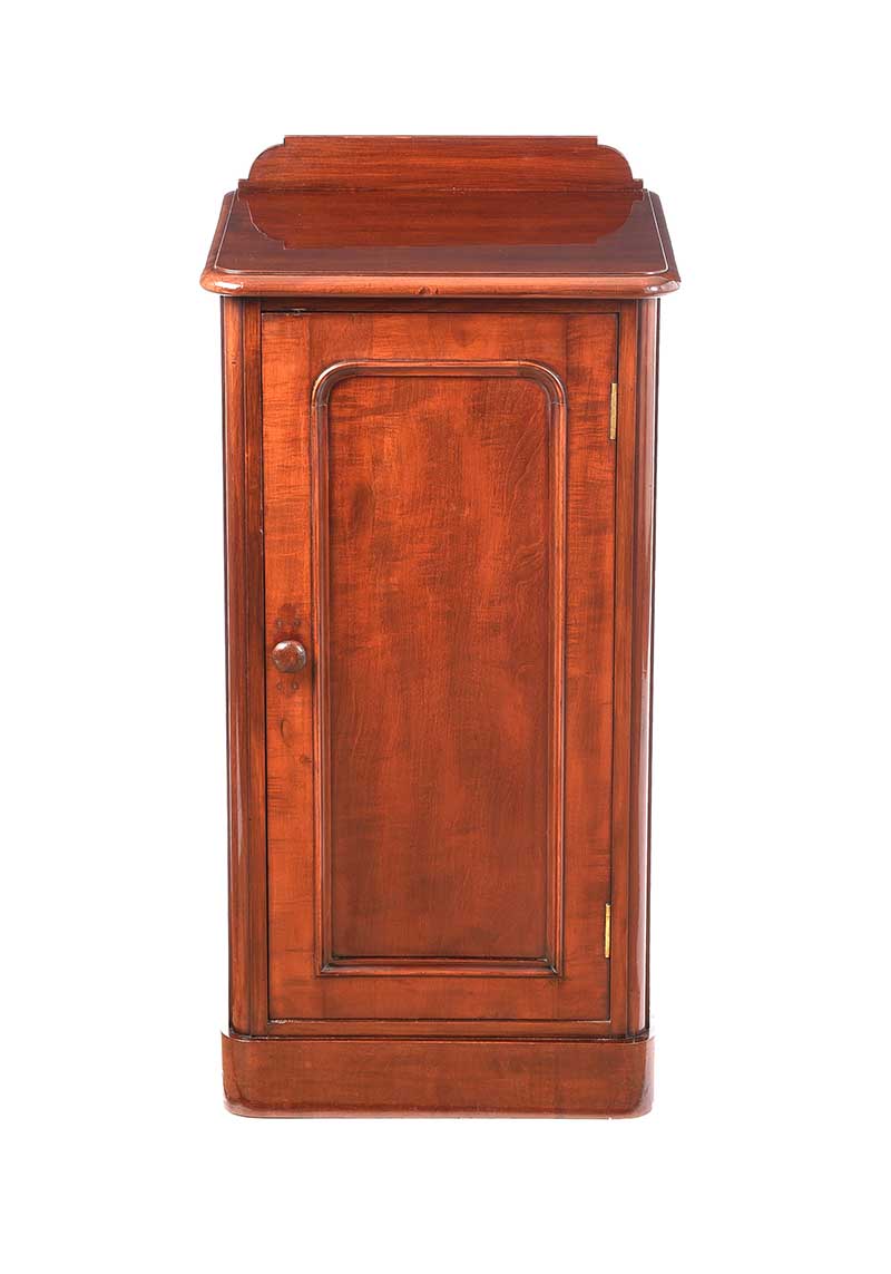 VICTORIAN MAHOGANY BEDSIDE PEDESTAL - Image 4 of 5