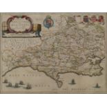 Johannes Blaeu, Dutch 1599-1673 - Comitatus Dorcestria, sive Dorsettia; vulgo Anglice Dorset
