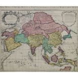 Guillaume Delisle, French 1675-1726- Asia Divisa in Imperia, Regna & Status... map of Asia circa