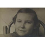 Alexander Rodchenko, Russian 1891-1956- Portrait of the artist's daughter, Varvara, 1937; vintage