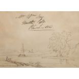 William Joy, British 1803-1867- North St., Chichester; pen and ink, signed and inscribed, taken from