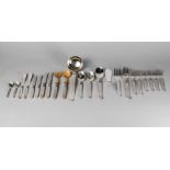 An Italian 800 standard silver cutlery set, c.1960s, comprising twelve table knives, twenty-four